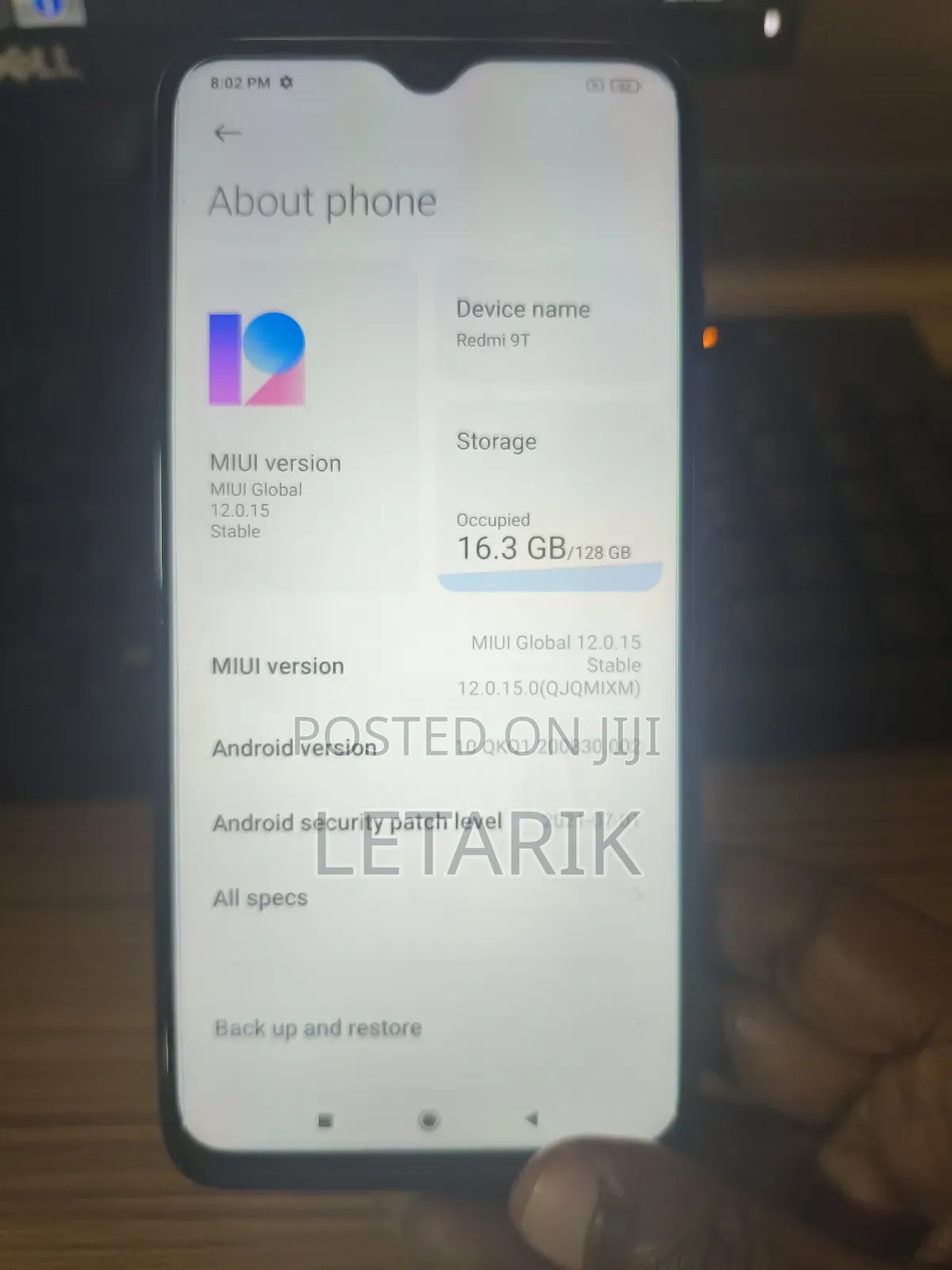 Xiaomi Redmi Note 9 4G 128 GB Blue