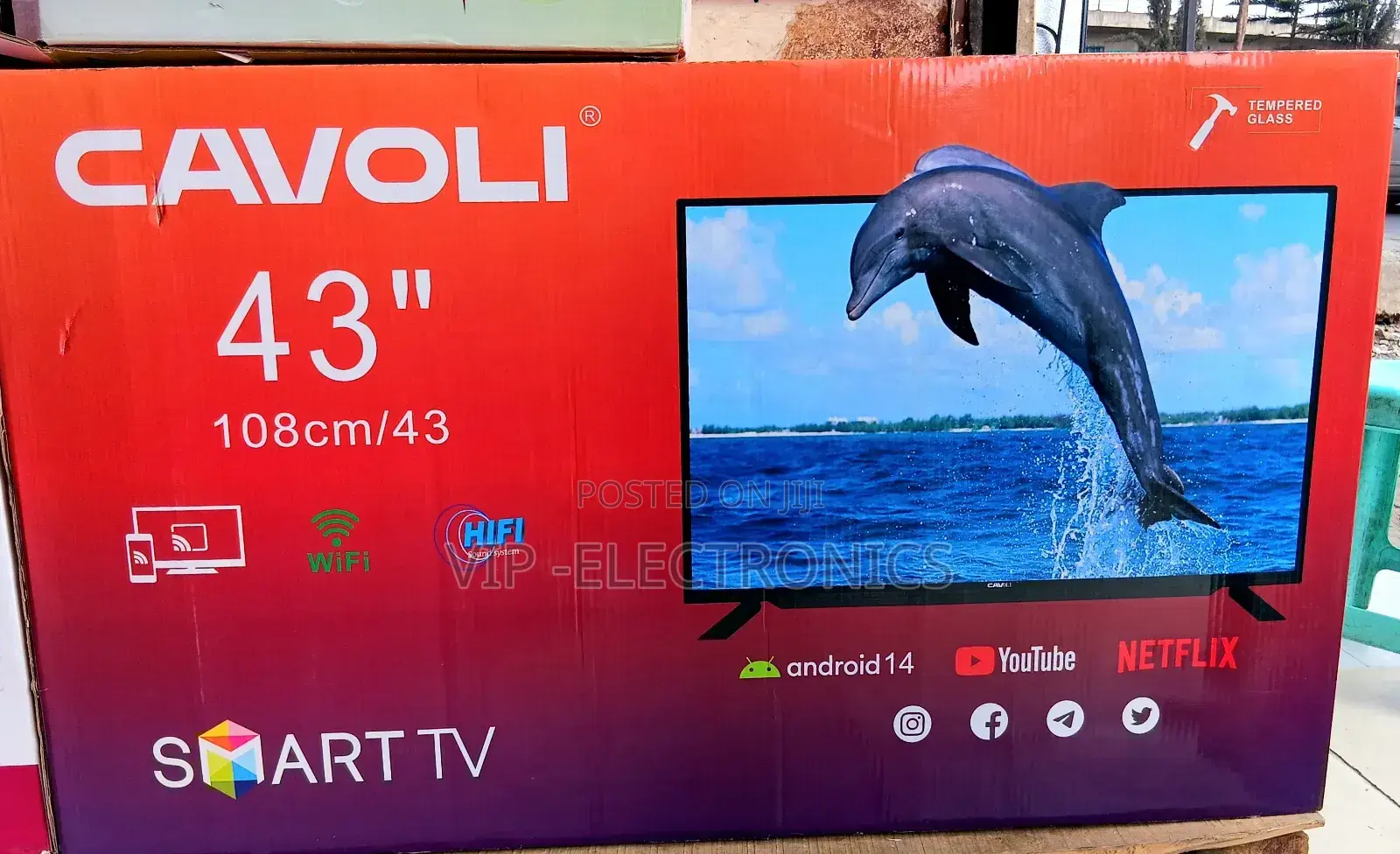Cavoli 43 Inch Tv Smart Android 14.0 Nwe 2025 Tv