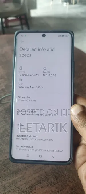 Photo - New Xiaomi Redmi Note 14 Pro 256 GB Red