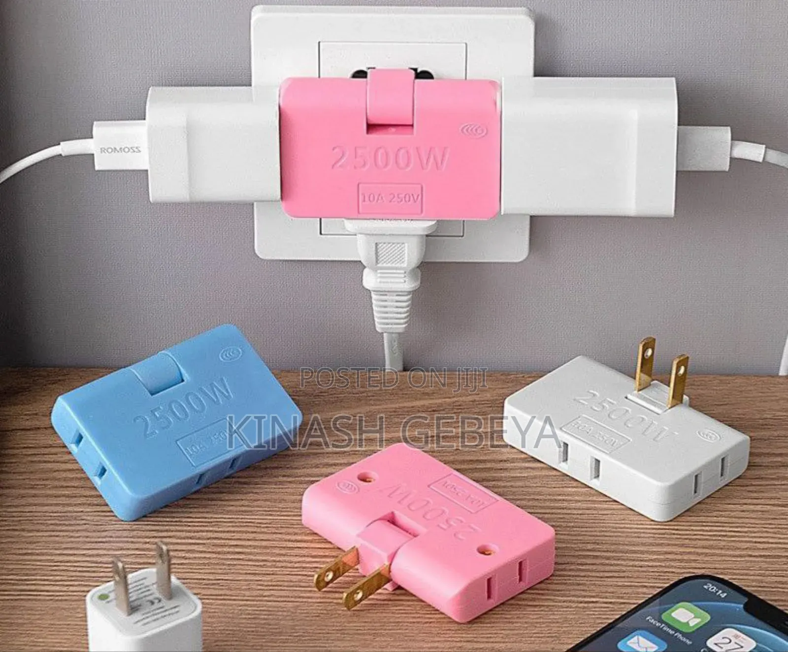 3in1 Rotatable Outlet Adapter