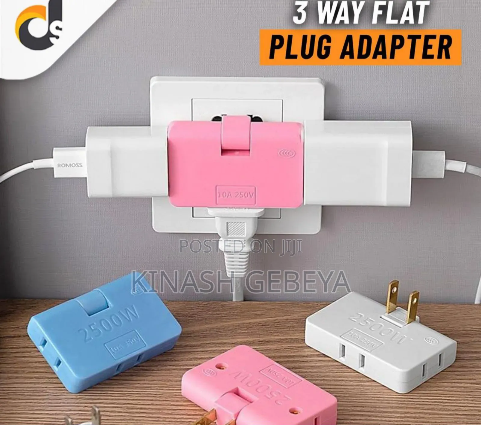 3in1 Rotatable Outlet Adapter