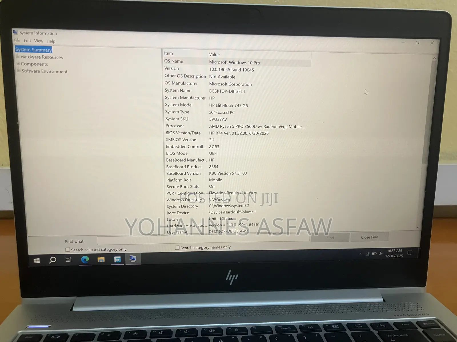 Laptop HP EliteBook 745 G6 16GB AMD Ryzen 5 SSD 512GB