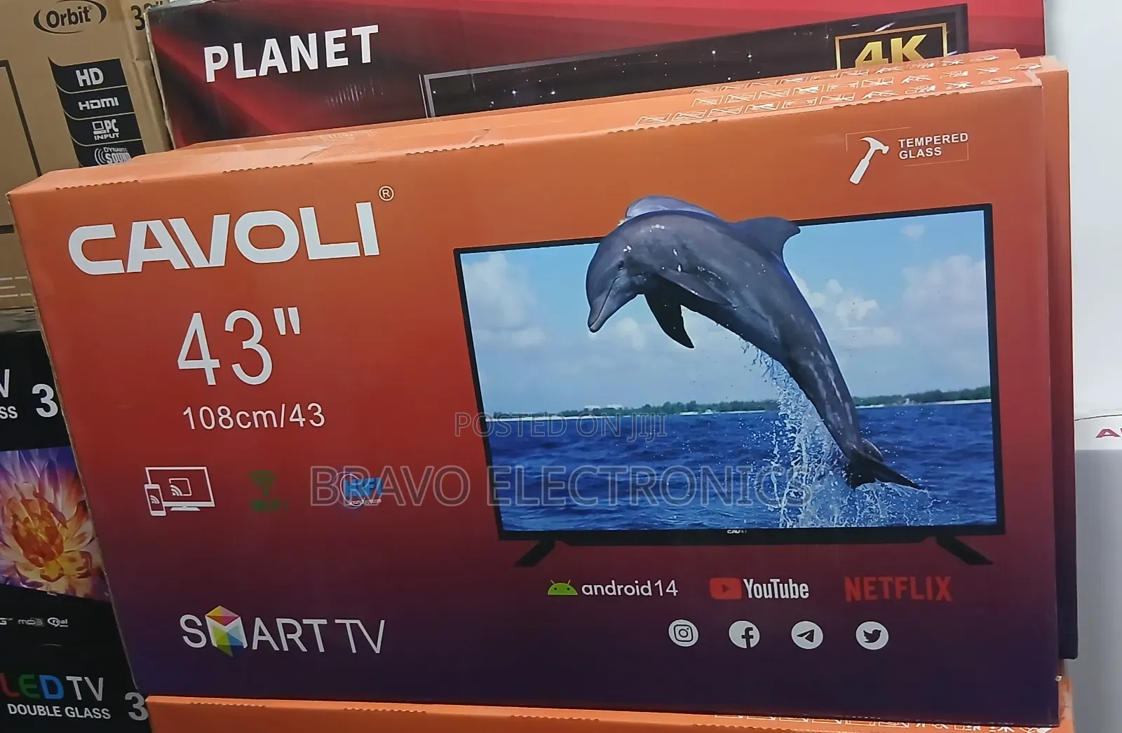 Cavoli 43” Tv – New Model With Clear Picture Smart Features!