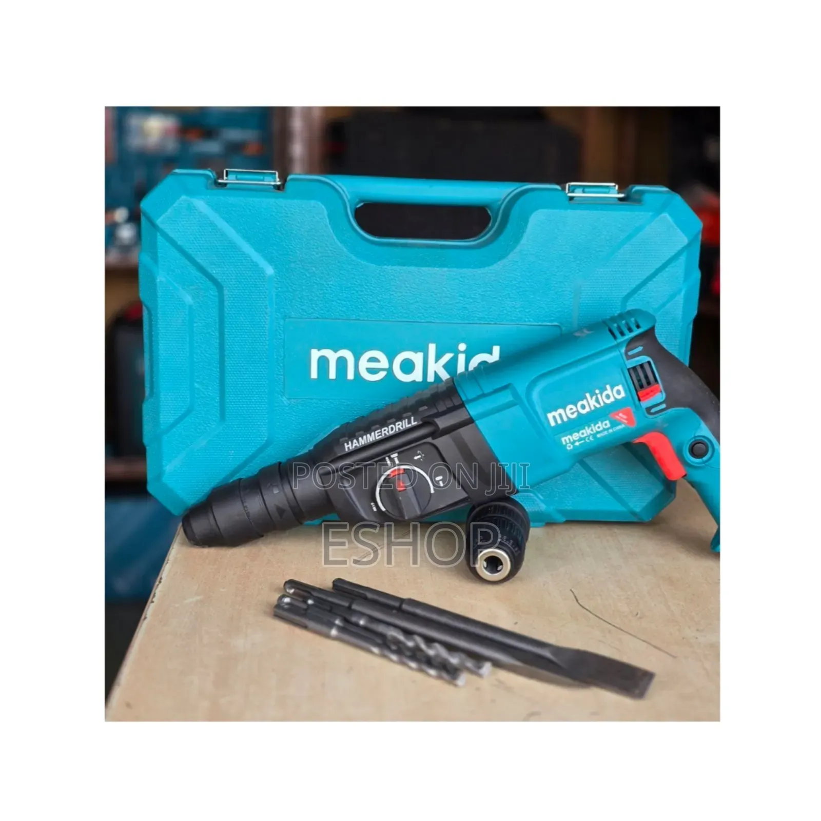 Meakida Corded Electric Hammer Drill With Side Handle
