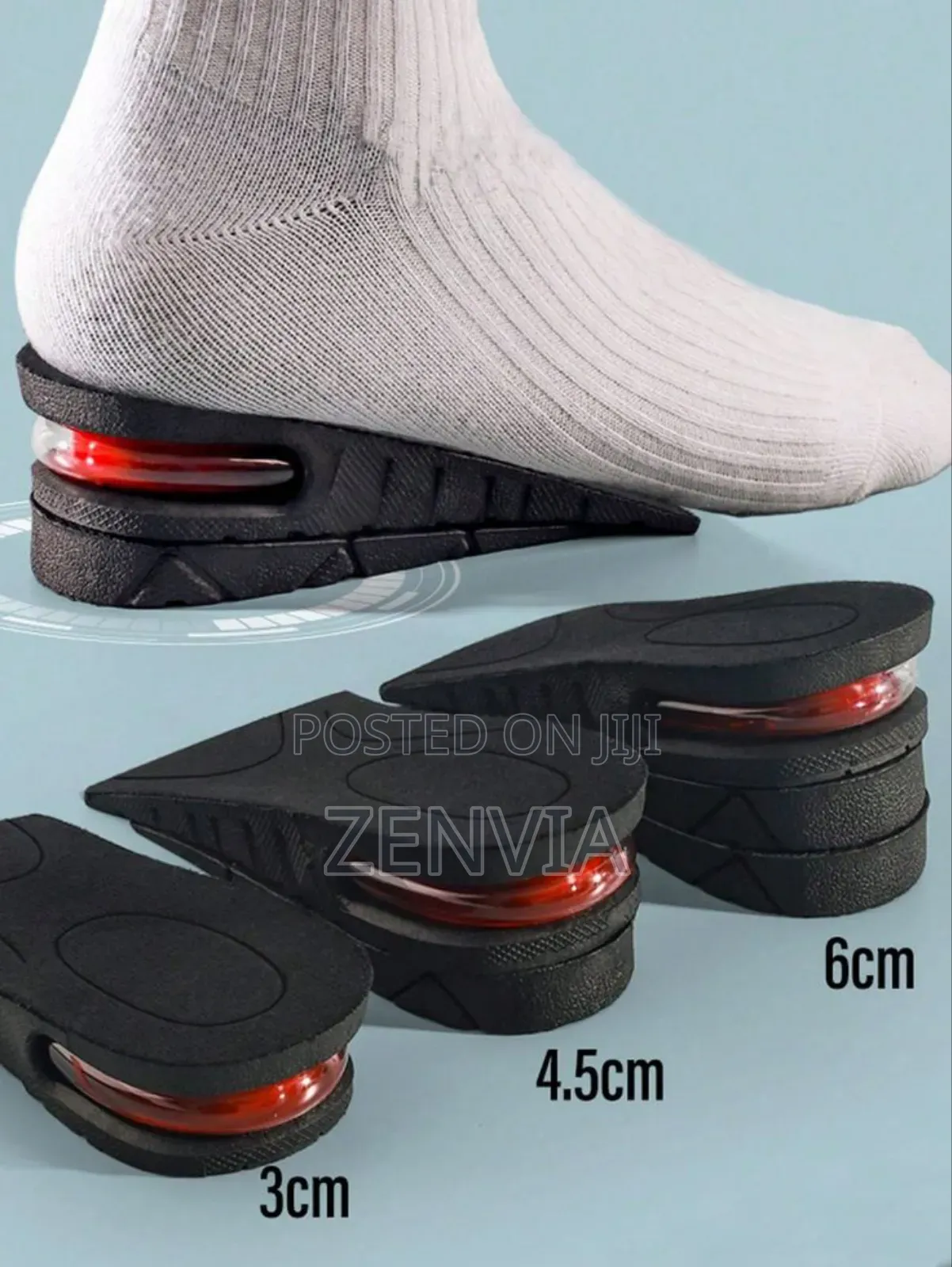 Height Increase Insoles With Air Cushion Heel / Free Delivery/