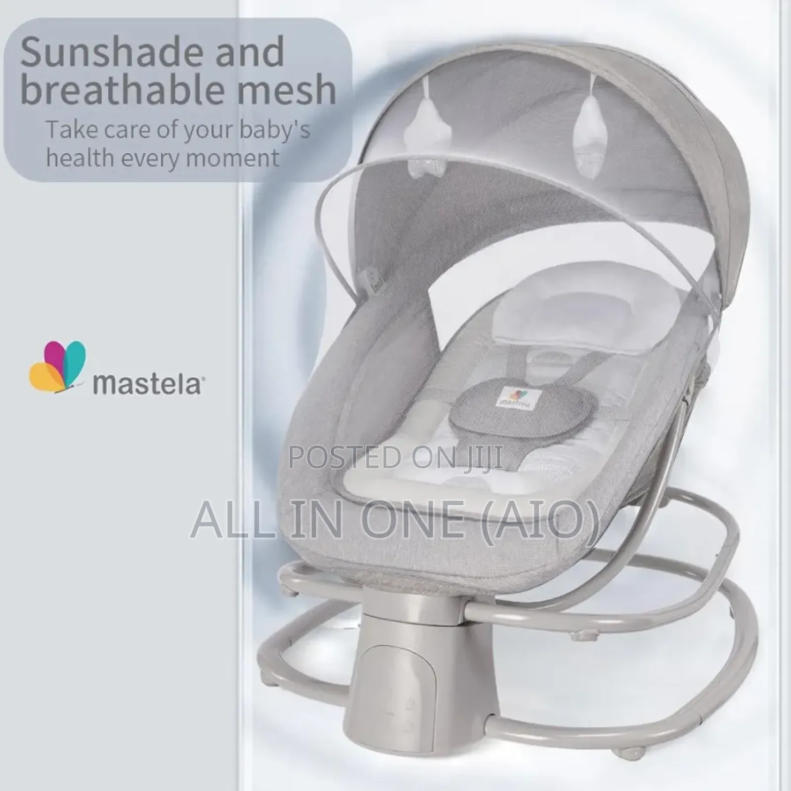Mastela 4-in-1 Baby Swing for Infants With Dinner Plate