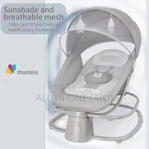 Mastela 4-in-1 Baby Swing for Infants With Dinner Plate