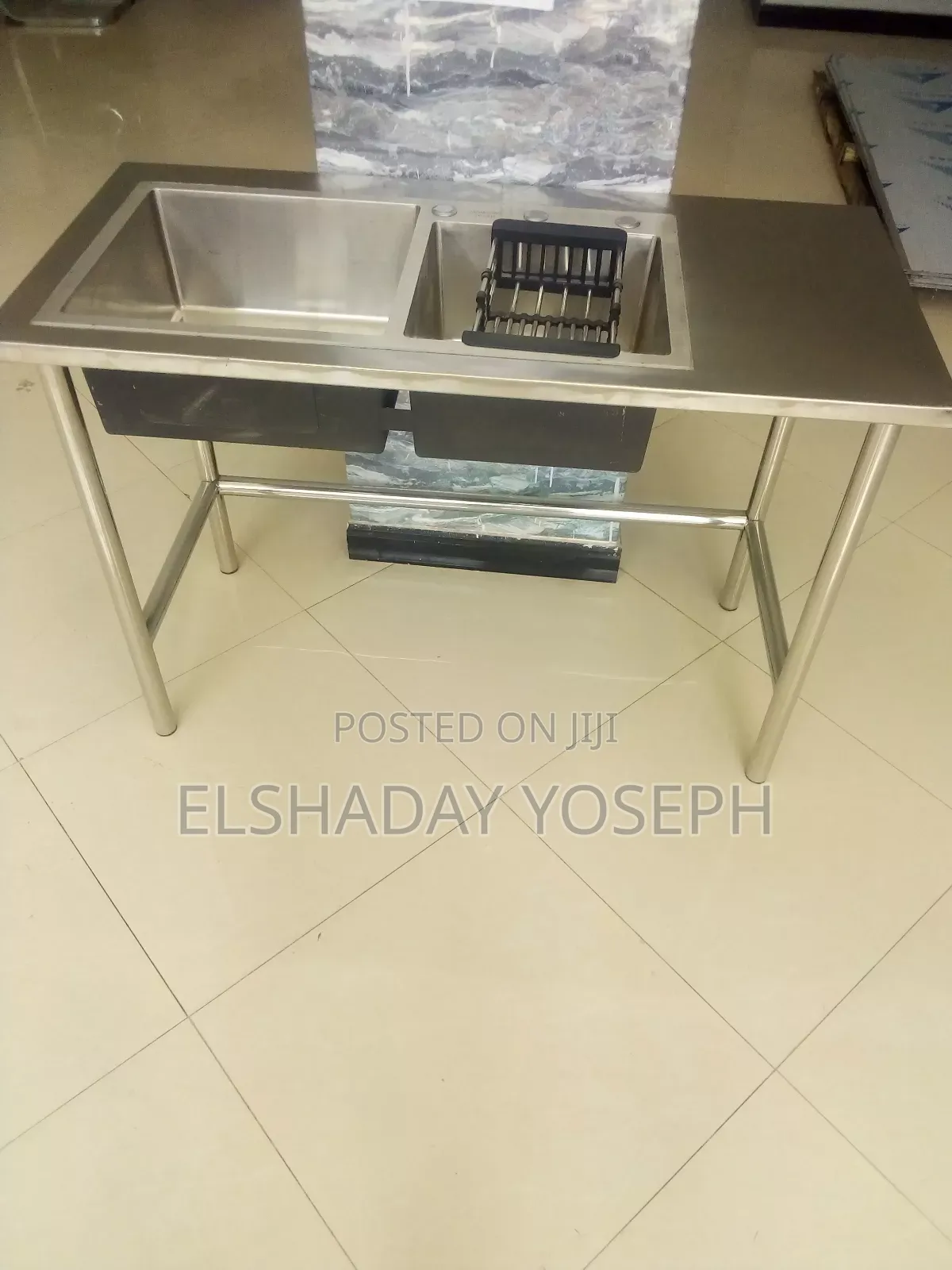 Stainless Steel Table Sink 1.18m*0.55cm*0.80cm