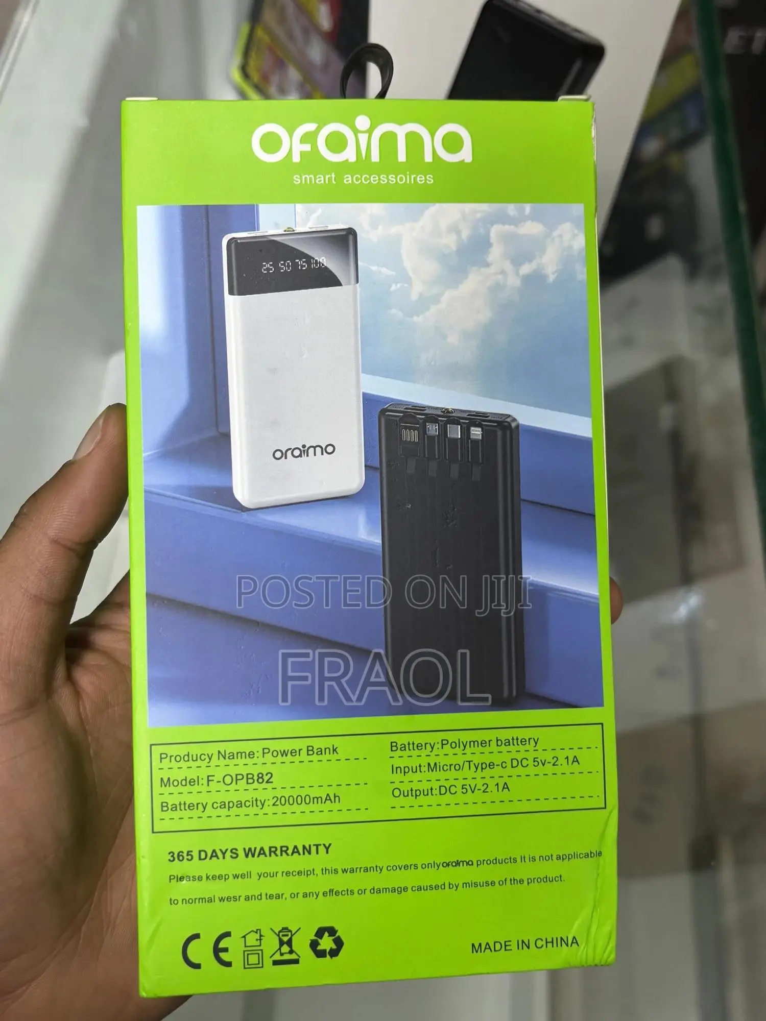 Ofaima Power Bank 20,000mah