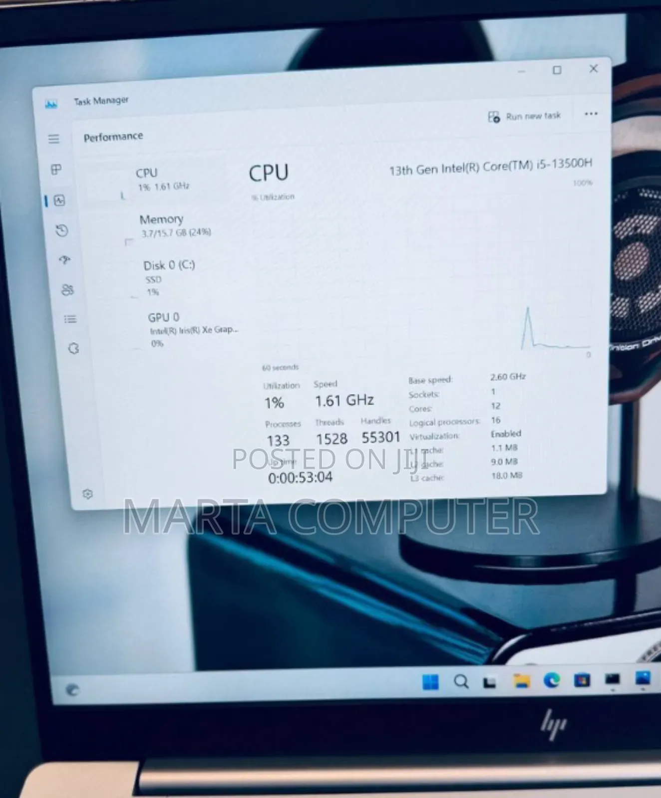 New Laptop HP Pavilion 15 16GB Intel Core I5 SSD 1T