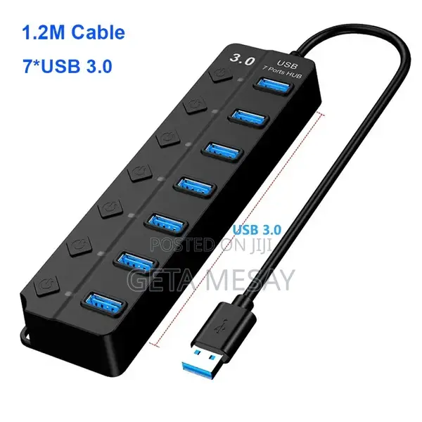 Usb Hub 7 Port Usb Hub Splitter With Custom on/Off Switch
