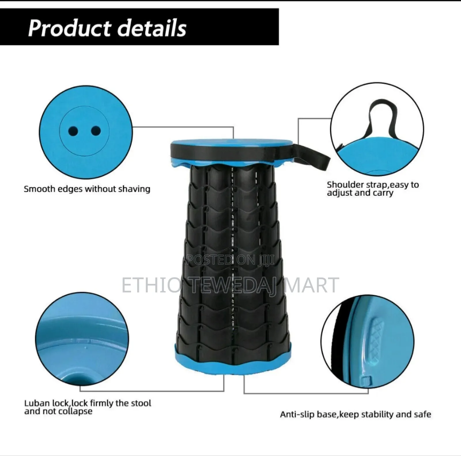 Retractable Portable Stool Folding