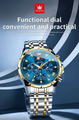 Olevs Royal Blue Chronograph