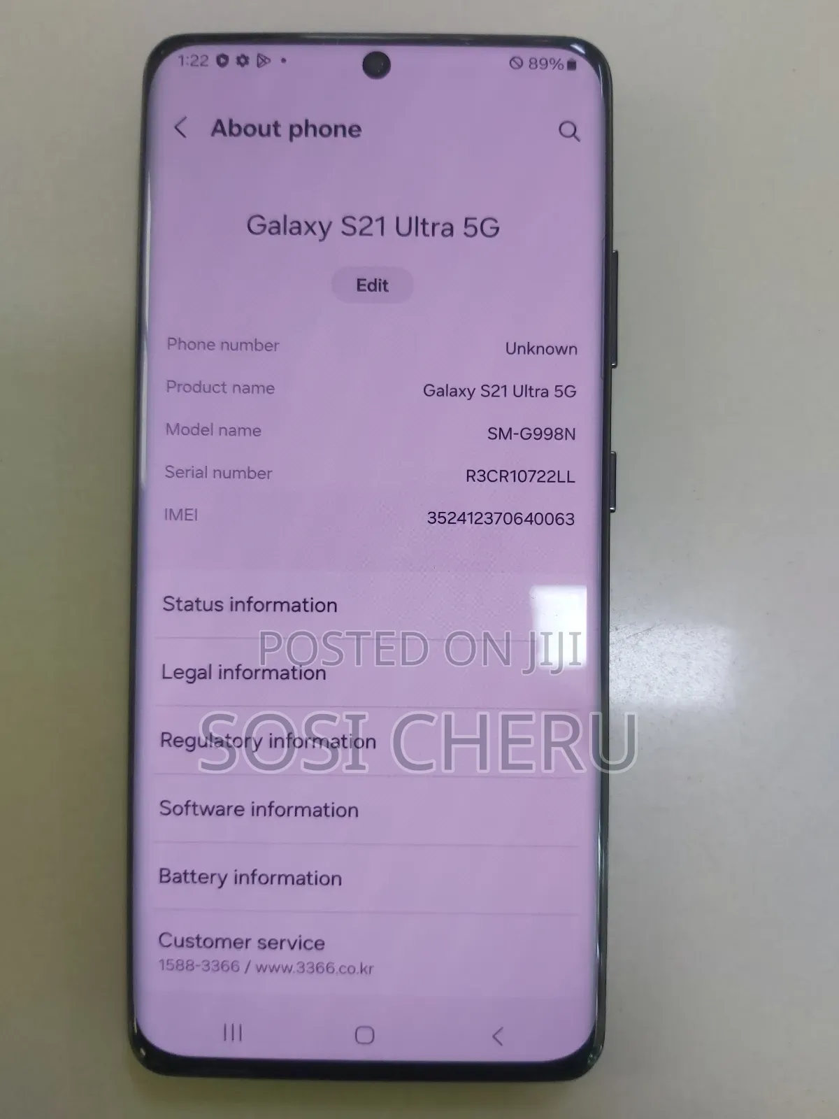 Samsung Galaxy S21 Ultra 5G 256 GB Black