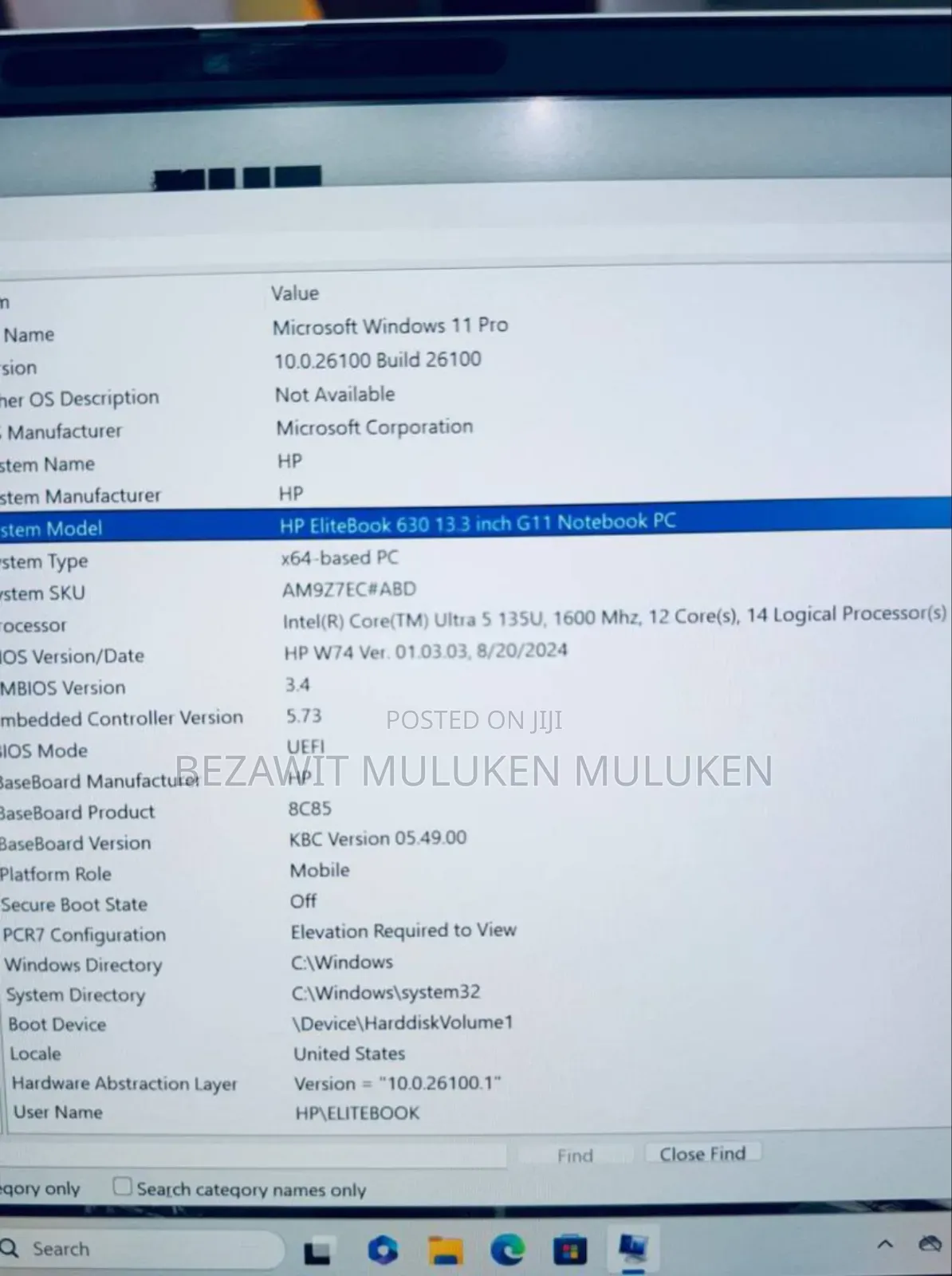 New Laptop HP 630 16GB Intel Core I5 SSD 512GB