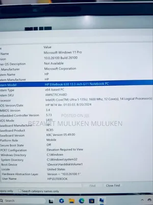 New Laptop HP 630 16GB Intel Core I5 SSD 512GB