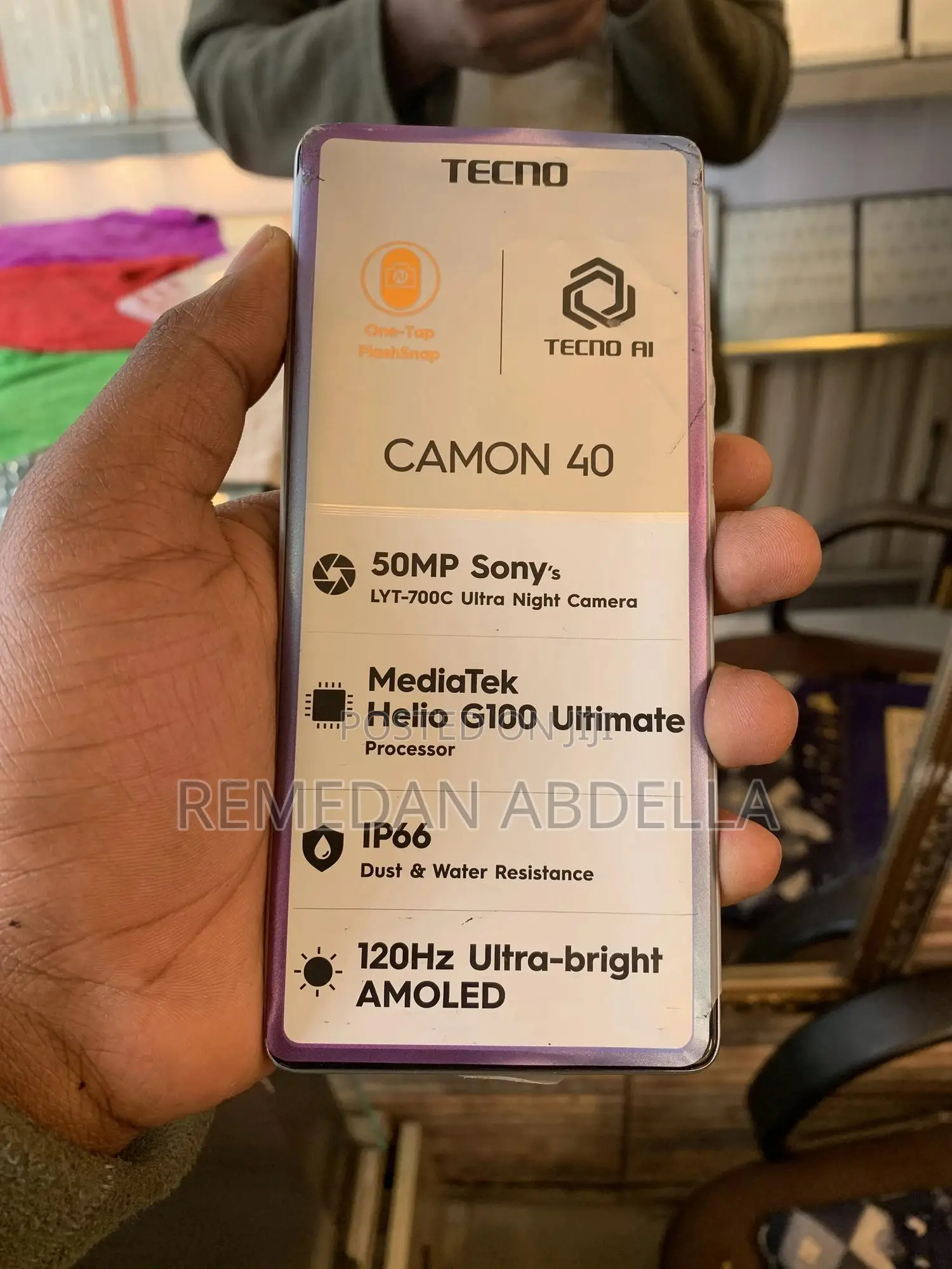 New Tecno Camon 40 256 GB Gray