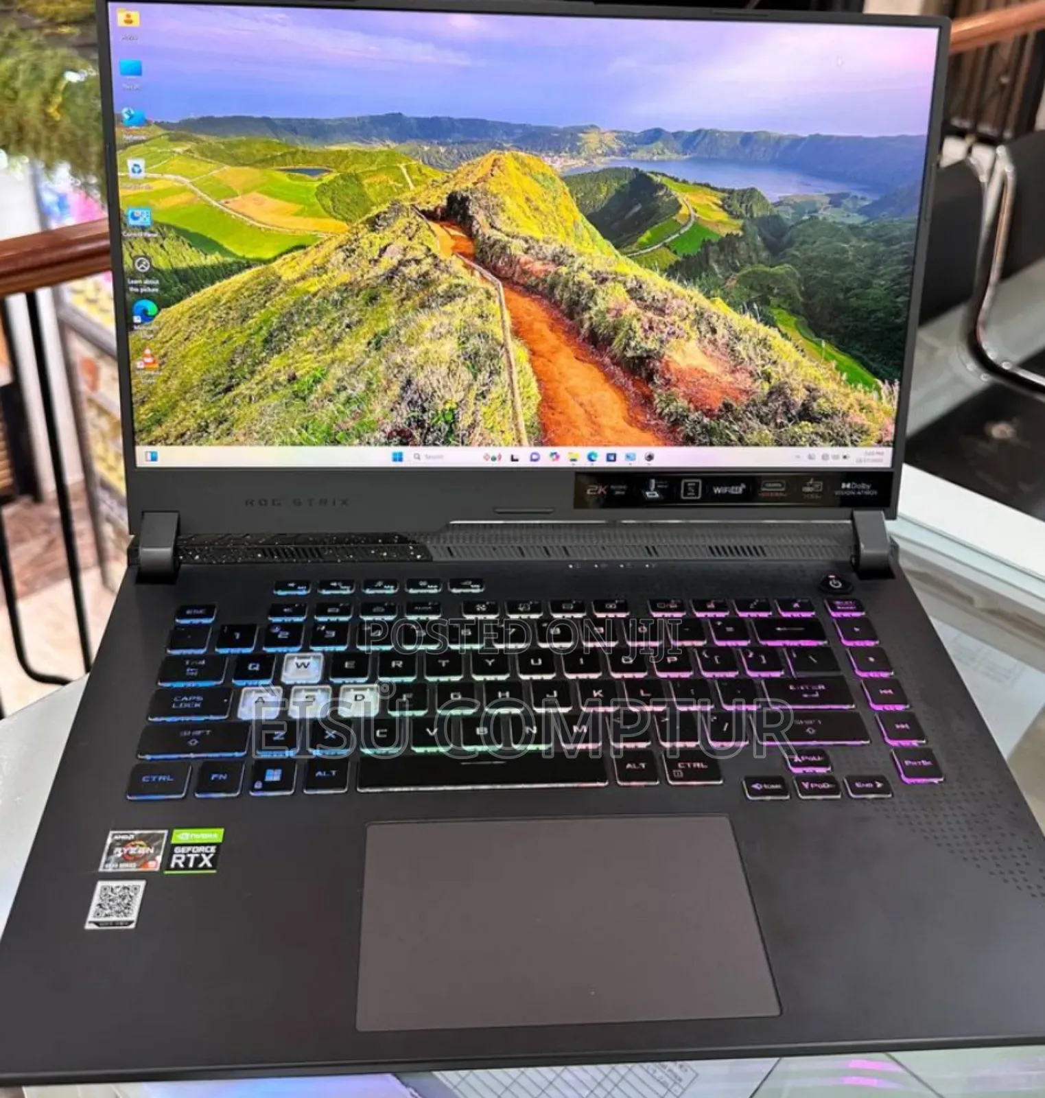 New Laptop Asus ROG Strix G15 16GB AMD Ryzen 9 SSD 512GB