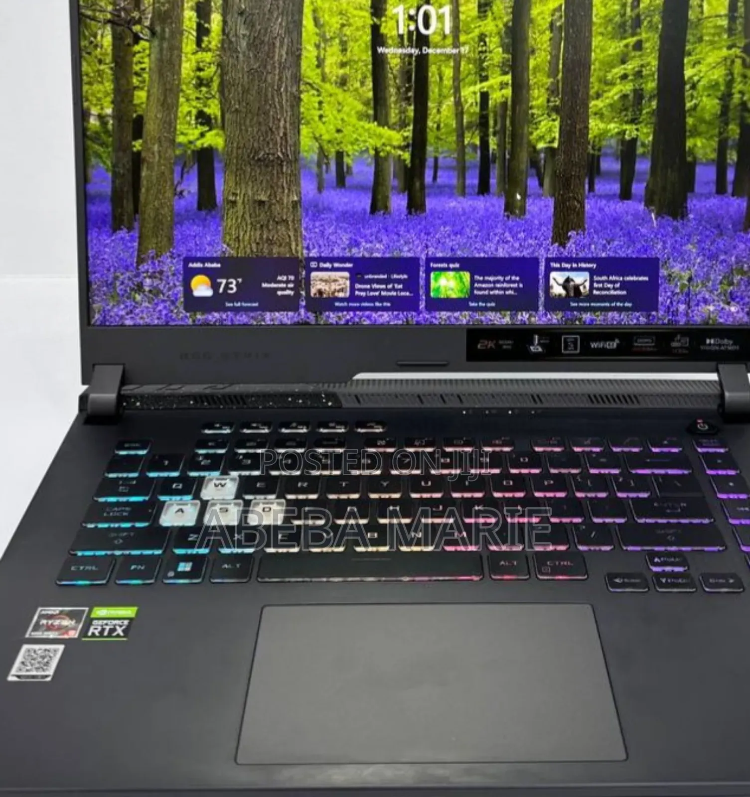 New Laptop Asus ROG Strix G16 G614 16GB AMD Ryzen 9 SSD 512GB