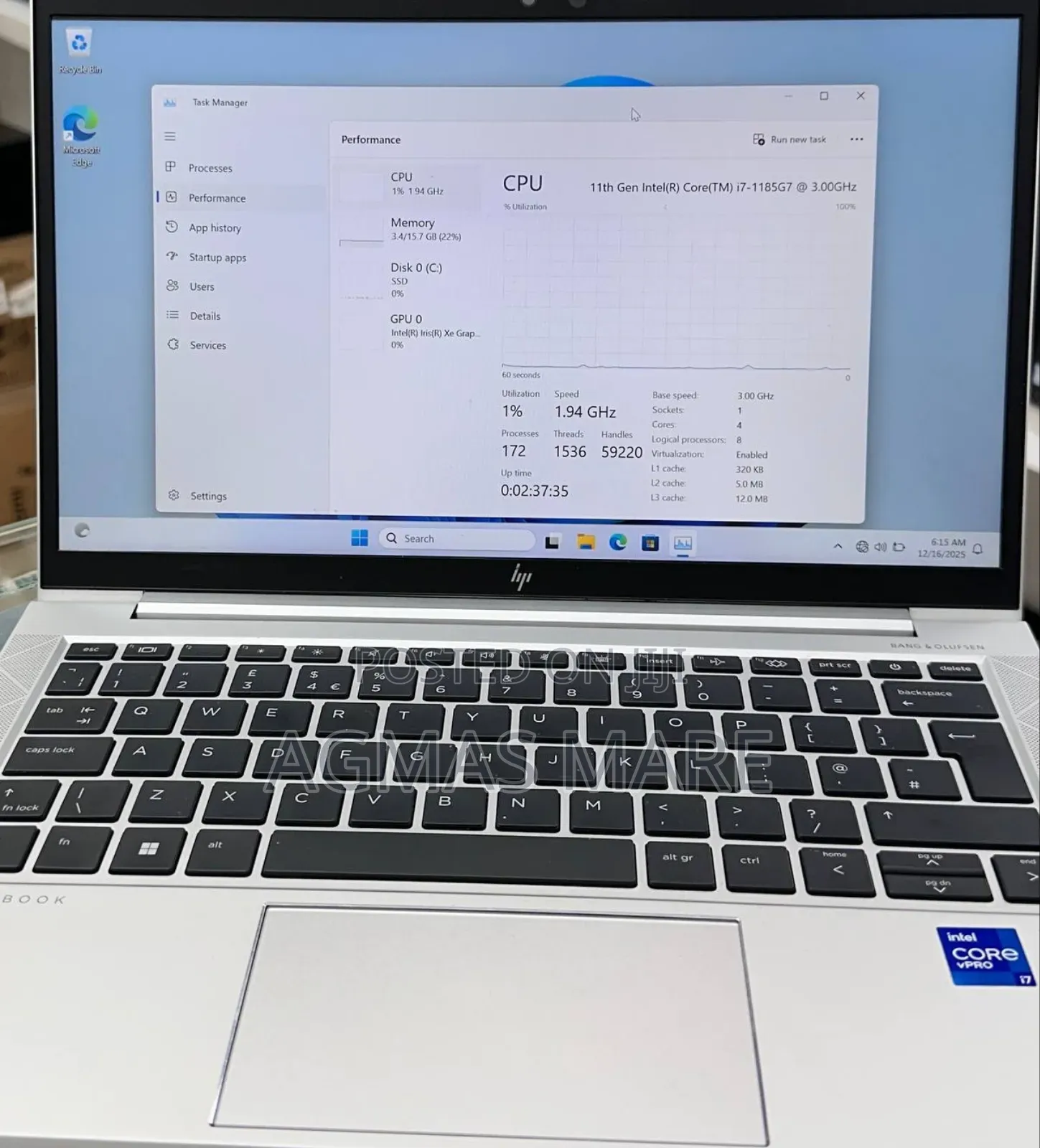 New Laptop HP EliteBook 840 G8 16GB Intel Core I7 SSD 512GB