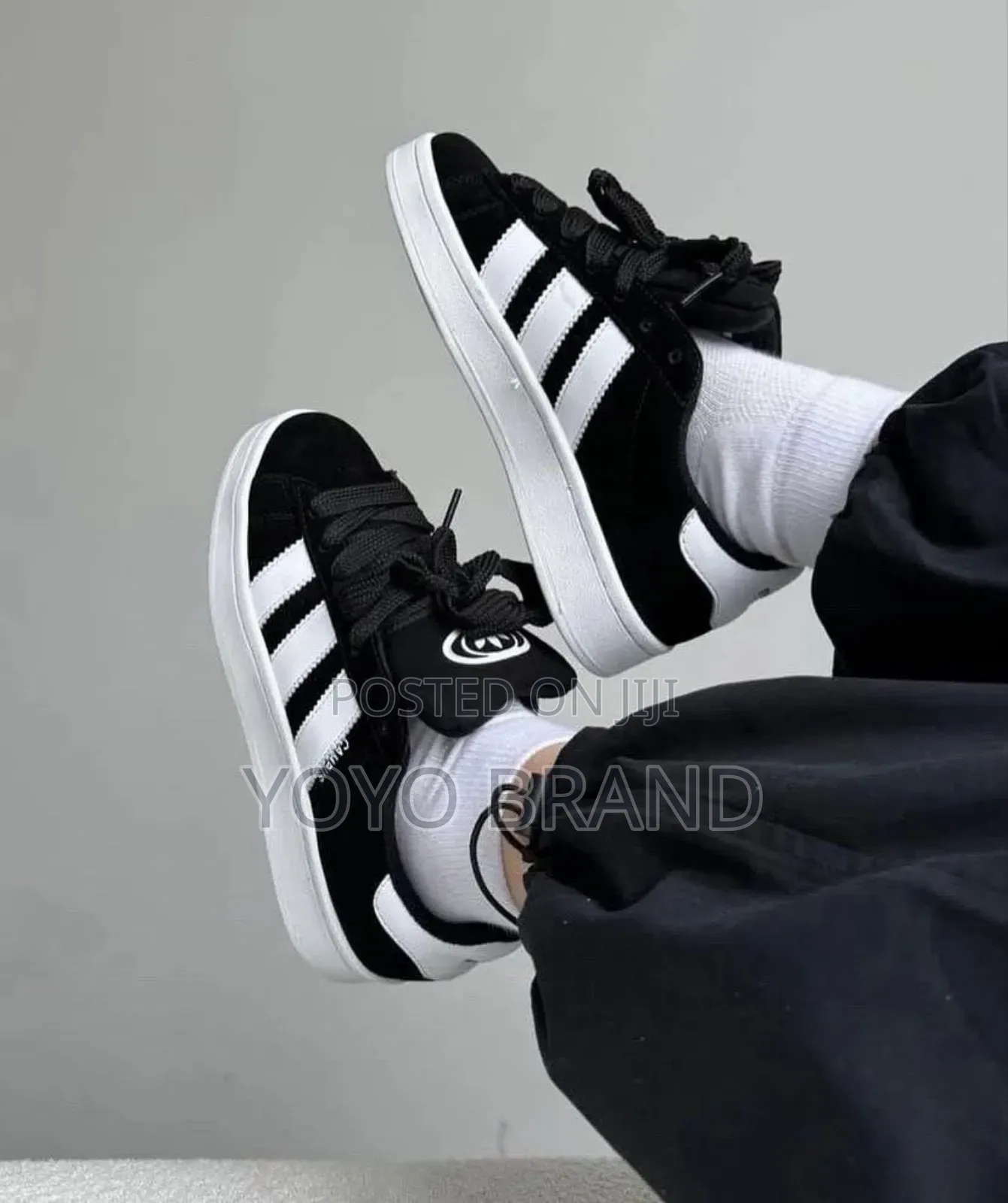 Adidas Campus Oos Black White Strip Fashion Shoes