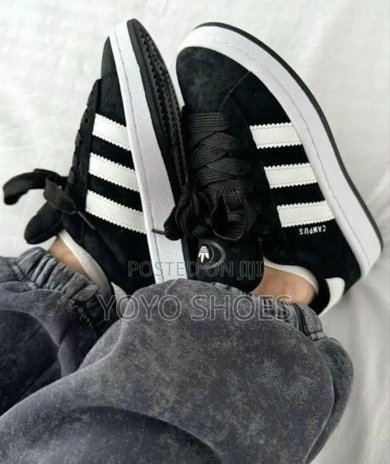 Adidas Campus Oos Black White Strip Fashion Shoes