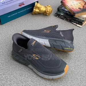 Photo - Skecers Slip-Ins Grey Fashion Sneaker