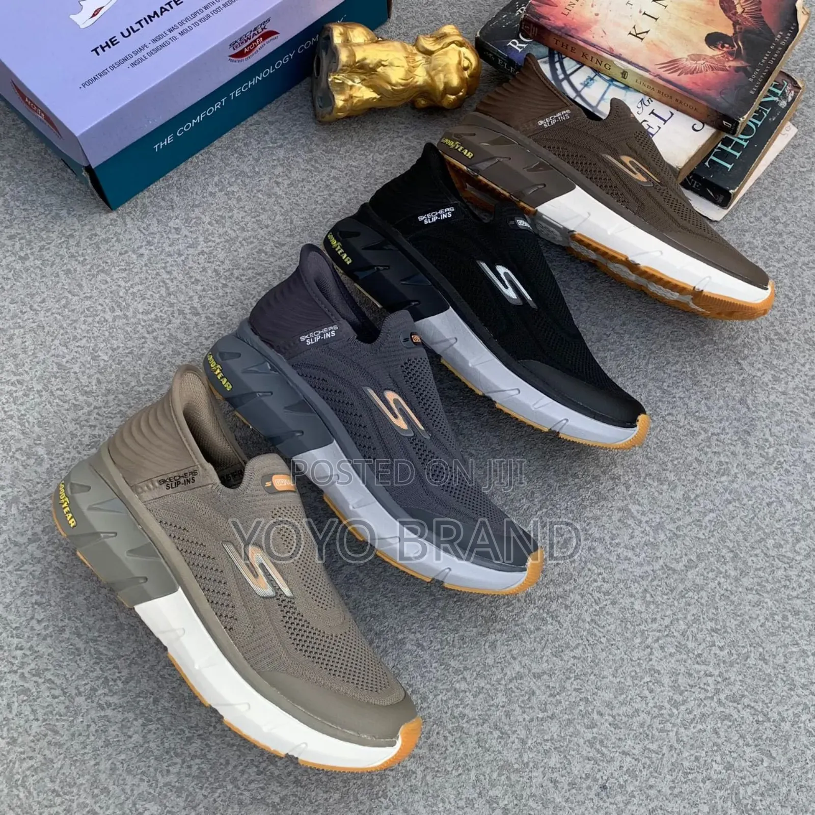 Skecers Slip-Ins Grey Fashion Sneaker