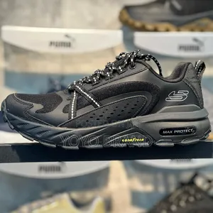 Photo - Skeches Max-Protect Black Fashion Sneaker