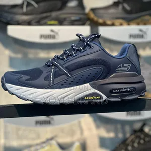 Photo - Skechers Max-Protect Blue Fashion Sneaker