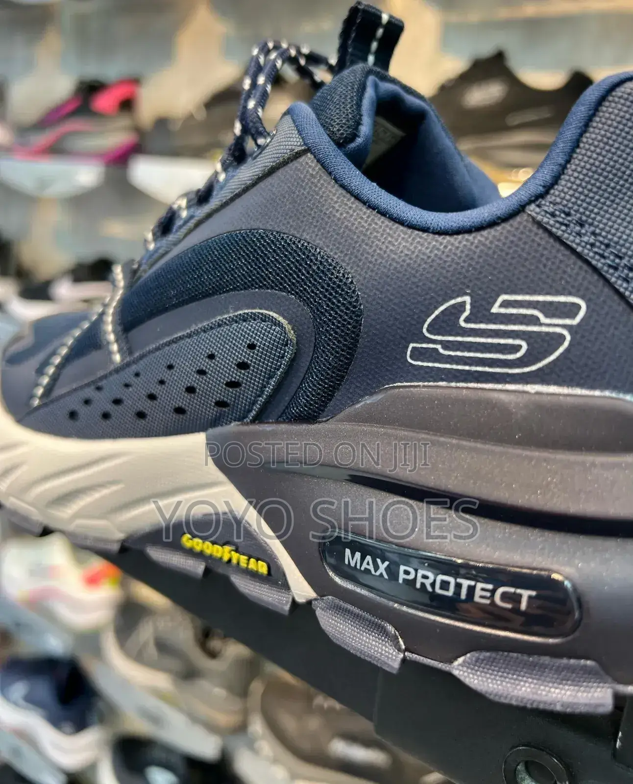 Skechers Max-Protect Blue Fashion Sneaker