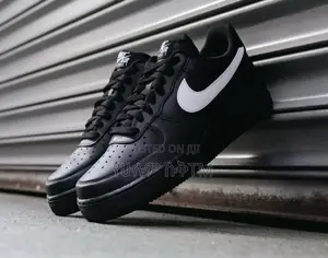 Nike Air Force 1 Low ‘07 Retro Qs ‘Black/White Swoosh’ Men’S Shoes