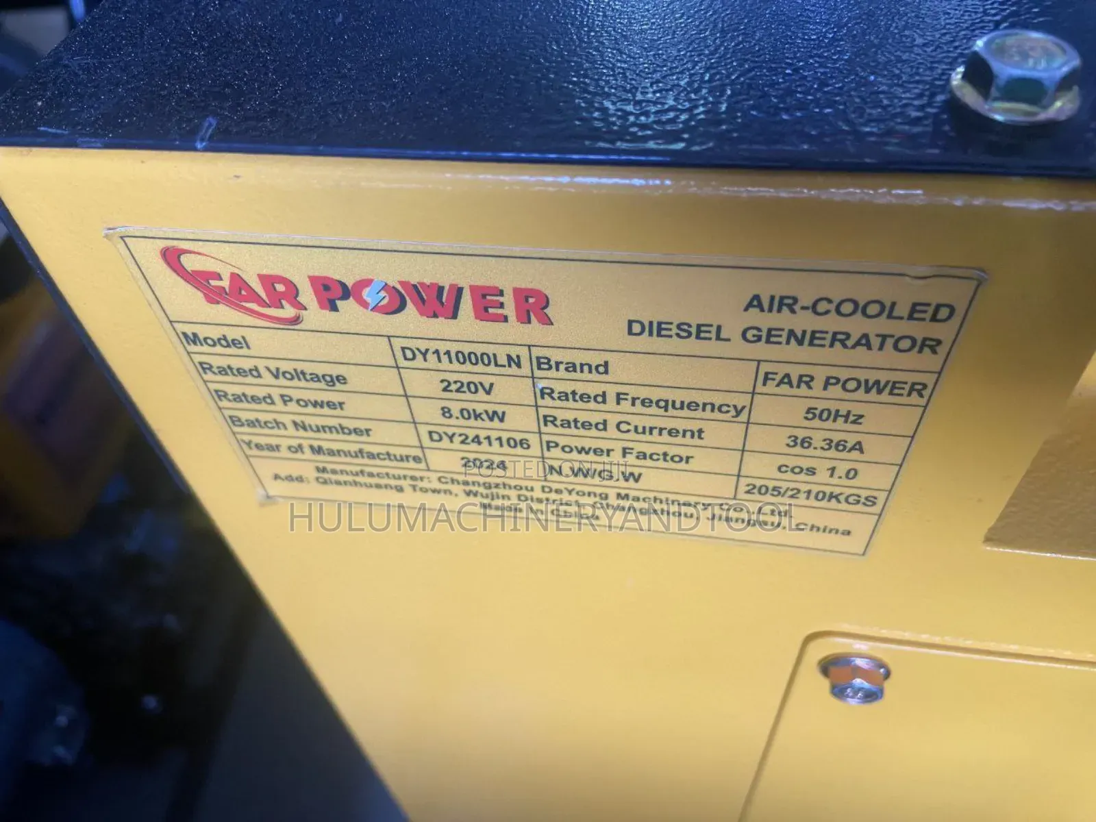Far Power Air Cooled Diesel Generator