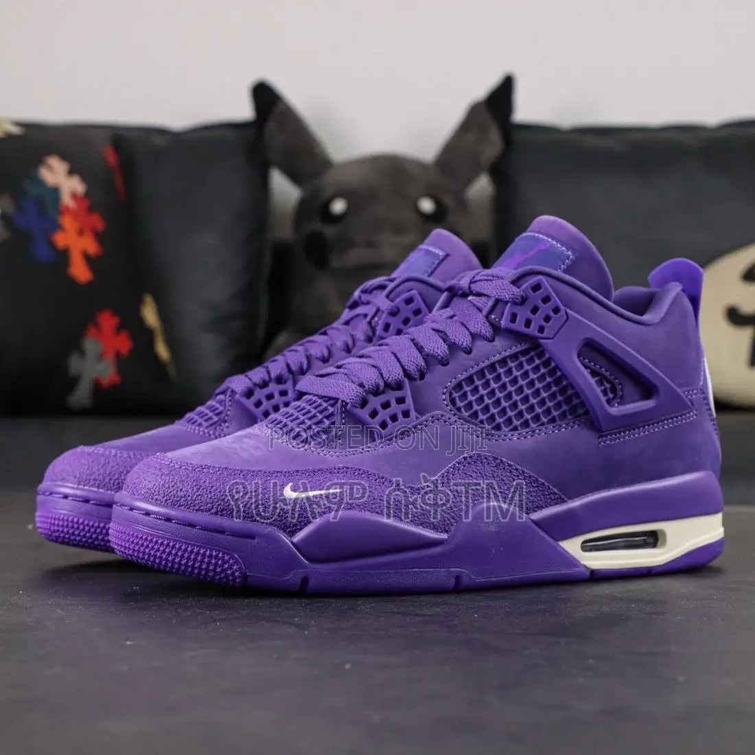 Nygel Sylvester X Air Jordan 4 Retro ‘Brick by Brick’ “Uni Blue” Shoes