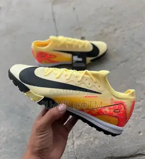 Photo - Nike Air Zoom Vapor 16 Tf ‘Yellow/Black’ Football Cleats Taketa Shoes