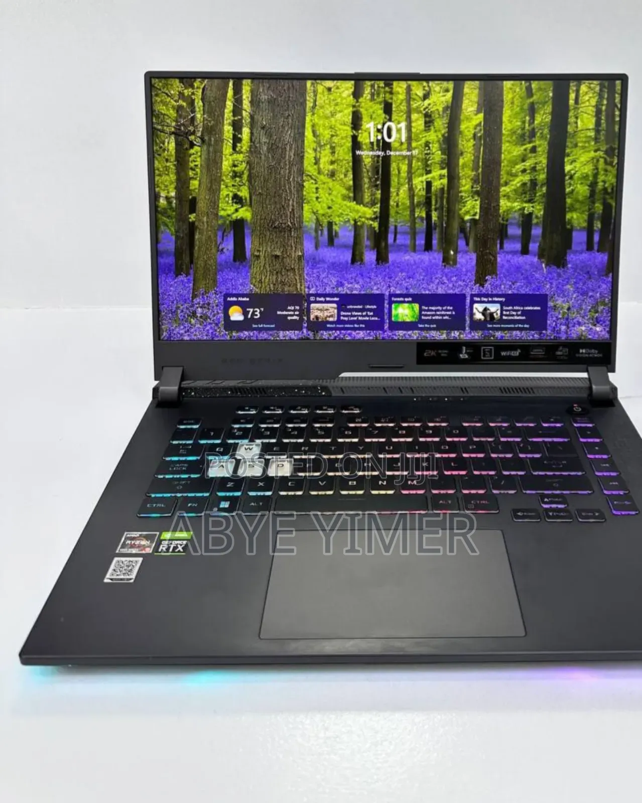 New Laptop Asus ROG Strix G16 G614 16GB AMD Ryzen 9 SSD 512GB