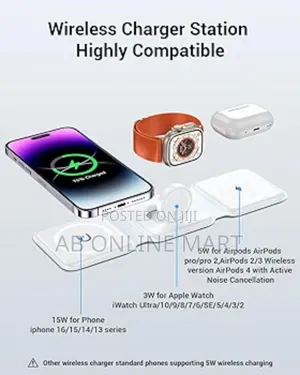 3in1 Magnetic Wireless Charger