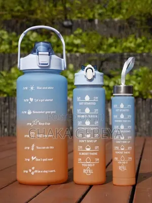 Sport Motivational Water Bottle Set