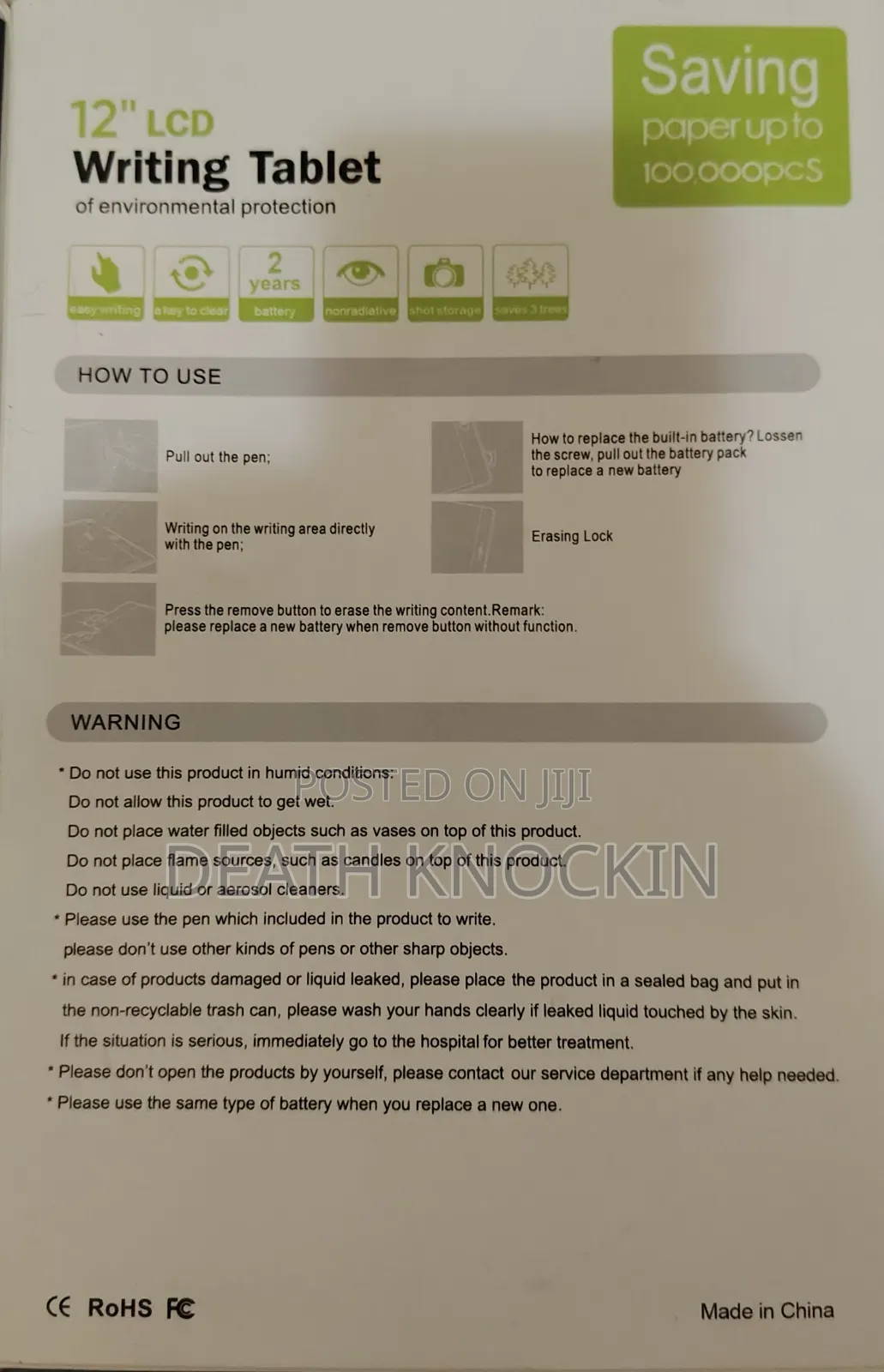 12 Inch LCD Writing Tablet for Kids and Students