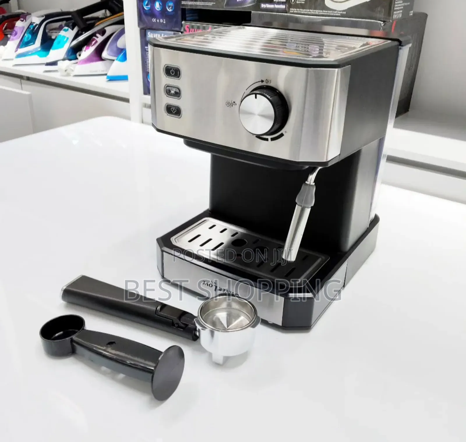Silver Love Coffee Maker 20 Bar