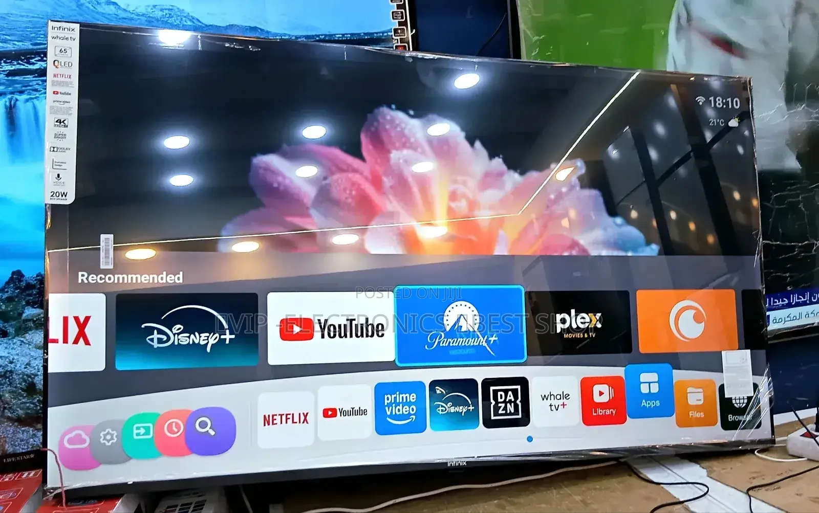 Infinix 65 Inch Tv Qled Frameless Nwe 2025 Model Original Tv
