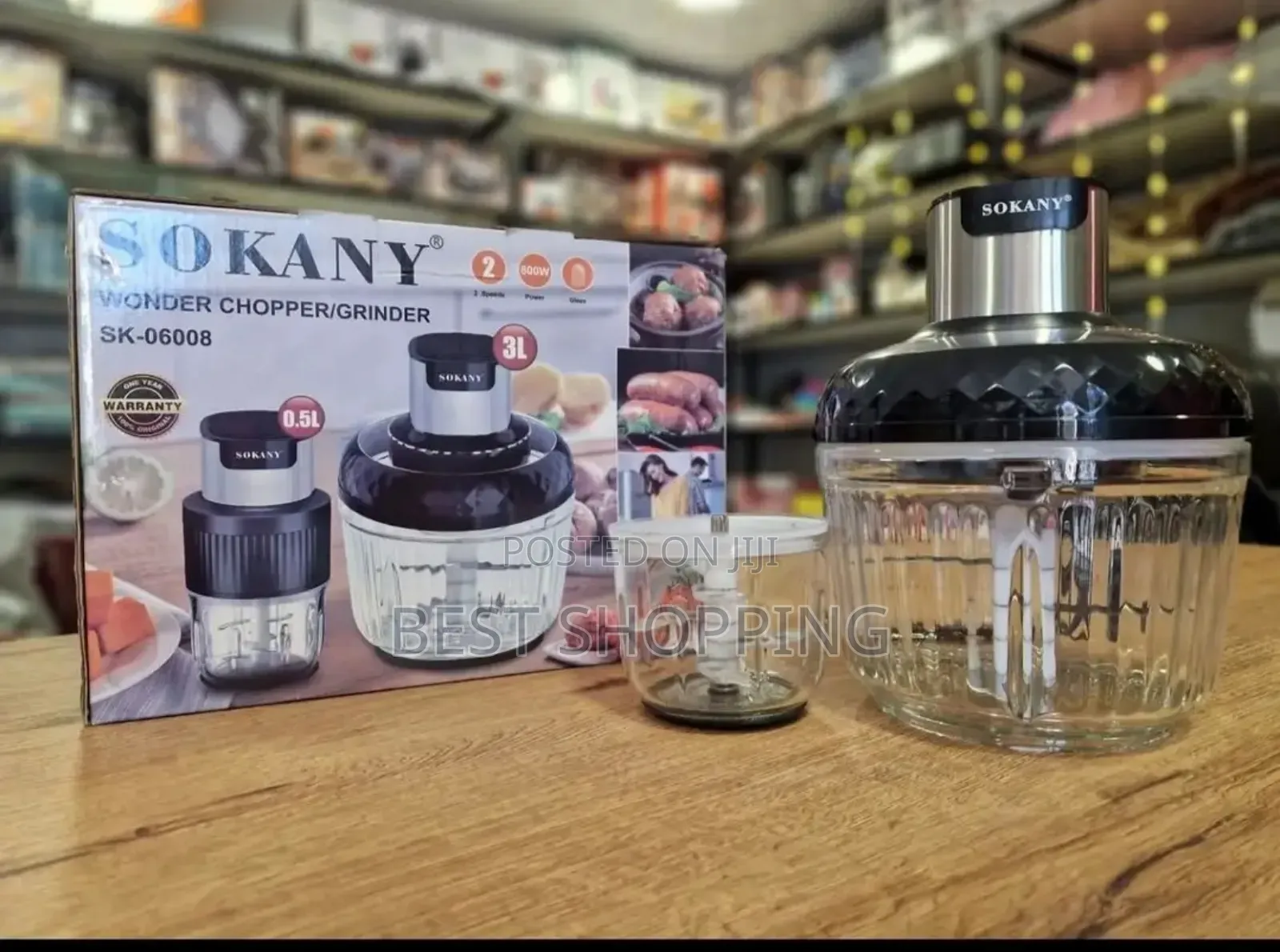 Sokany Wonder Chopper Grinder 2 in 1 Blender