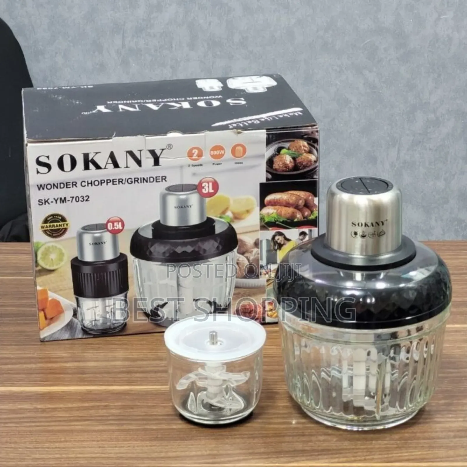 Sokany Wonder Chopper Grinder 2 in 1 Blender