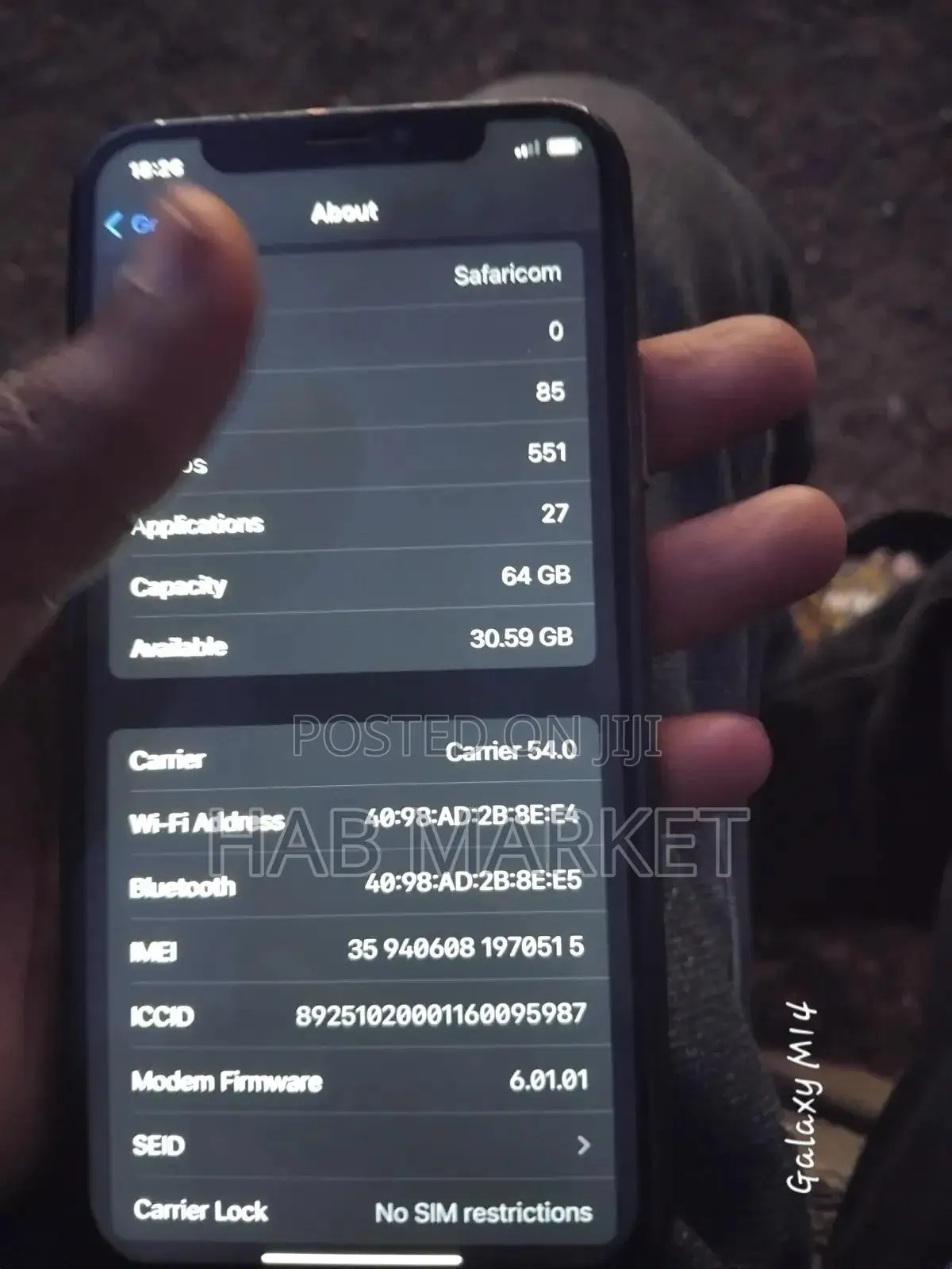 Apple iPhone X 64 GB Black