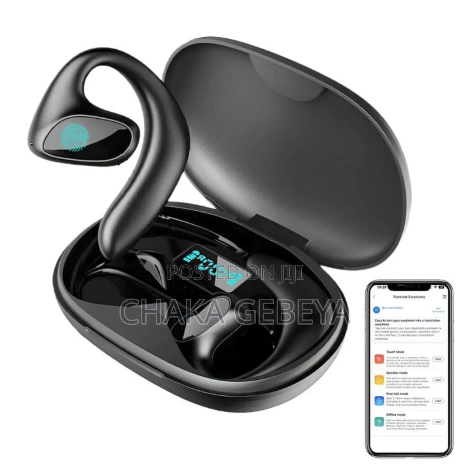 Crystal Clear Calls Music - Enc Noise Cancelling Open-ear Earbuds