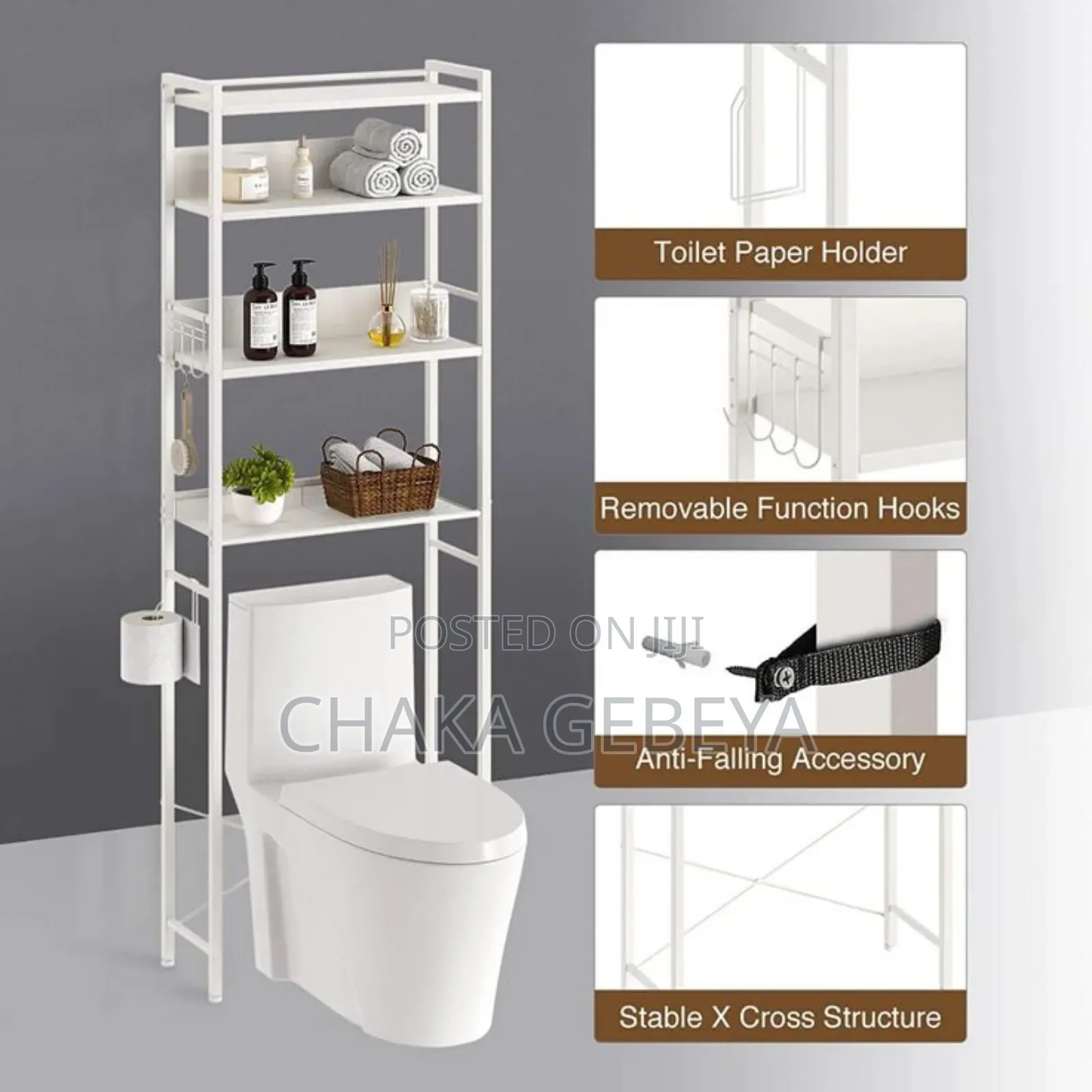 Over-the-toilet Bathroom Storage Shelf