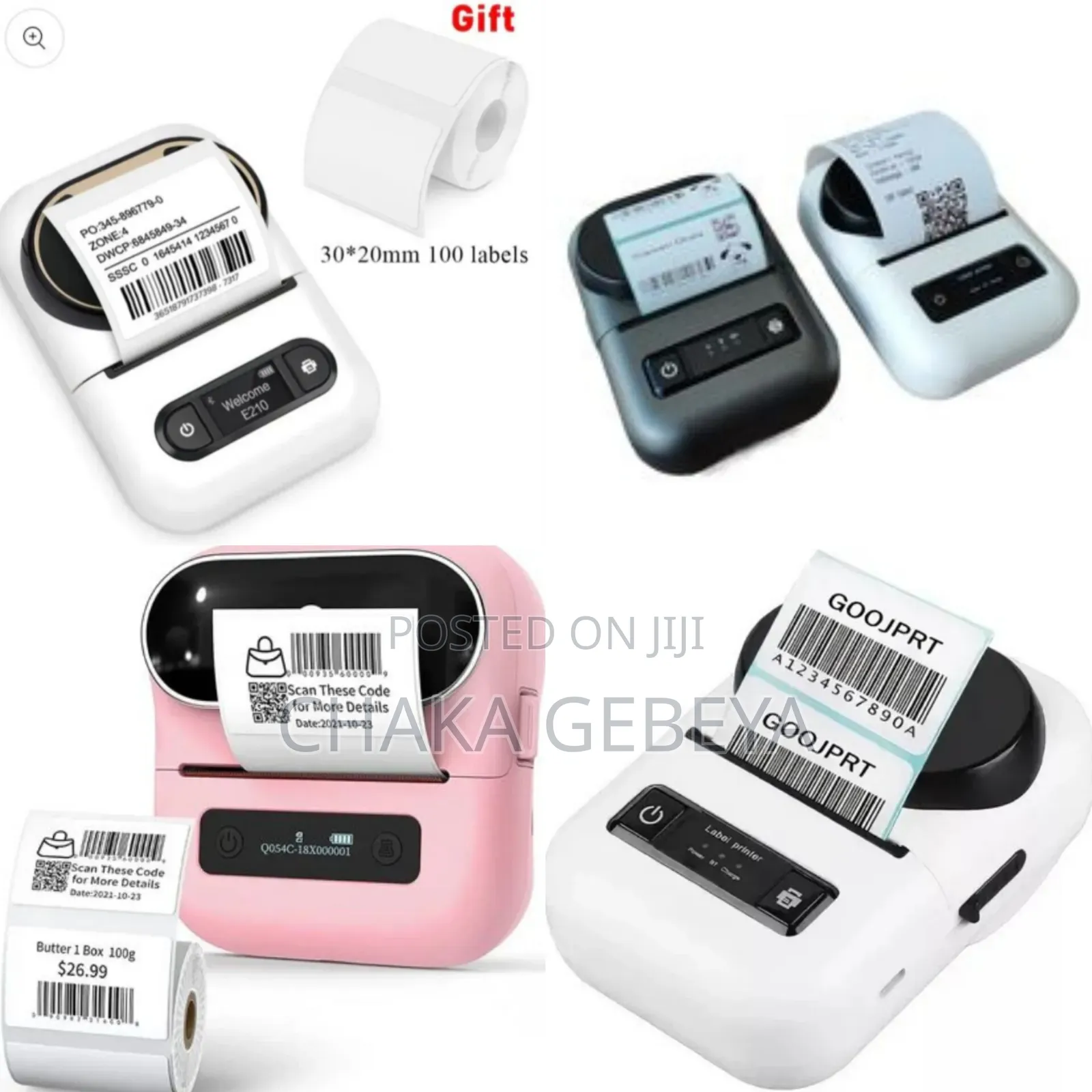 Portable Bluetooth Label Maker Printer
