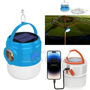 Photo - Rechargeable Solar Powered Led Lights For Camping