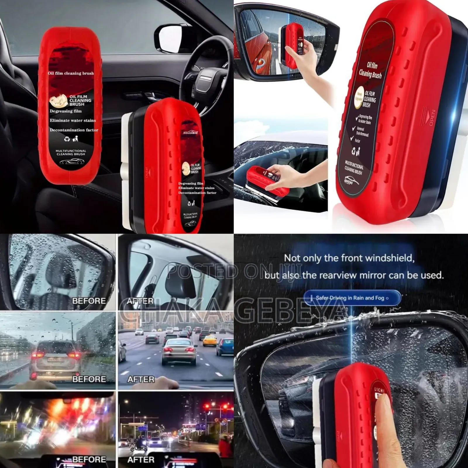 Car Window Cleaning Kit For Night Driving Safety
