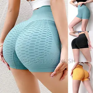Photo - High Waist Butt Lifting Yoga Shorts
